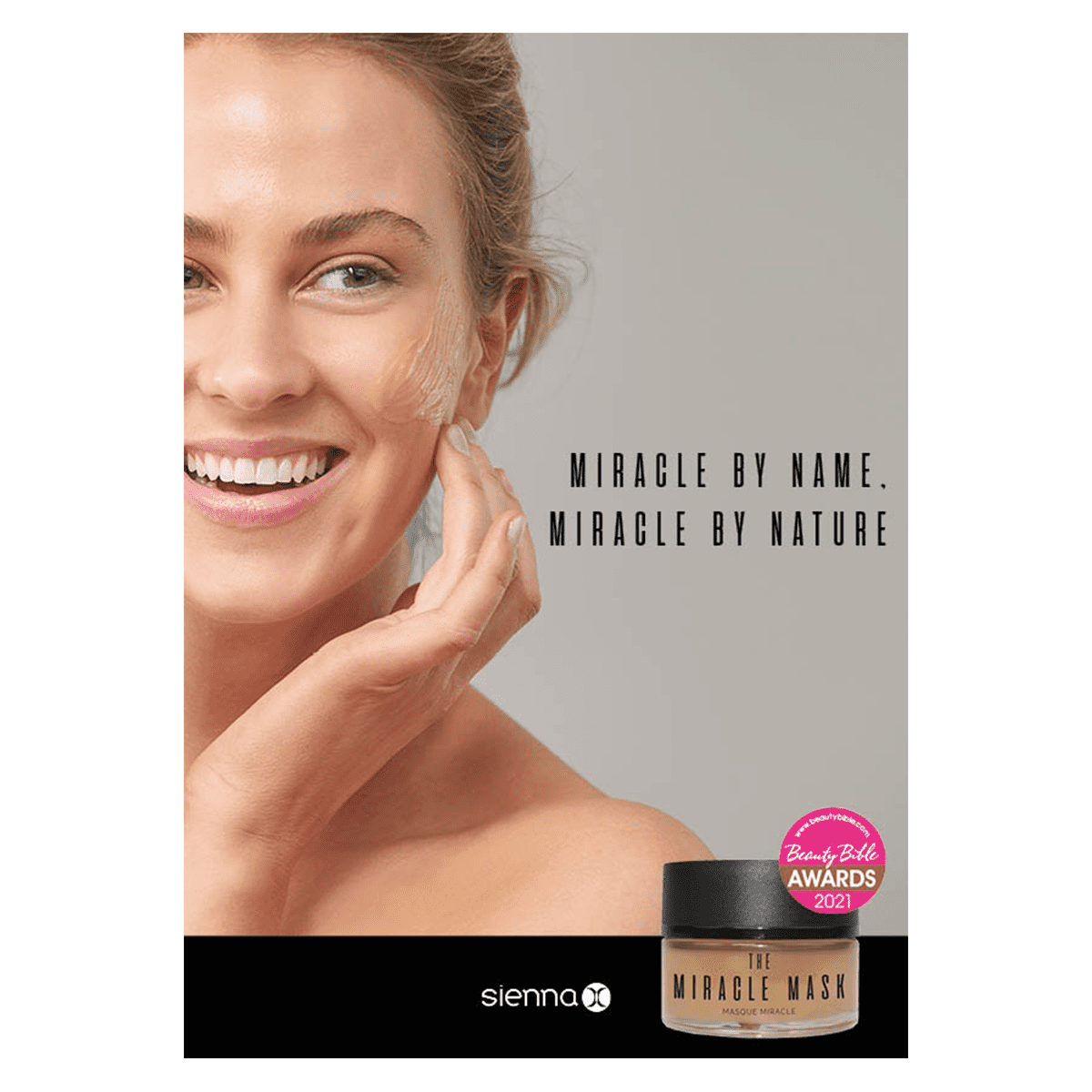 A4 Portrait Poster, The Miracle Mask Professional Skincare Sienna X