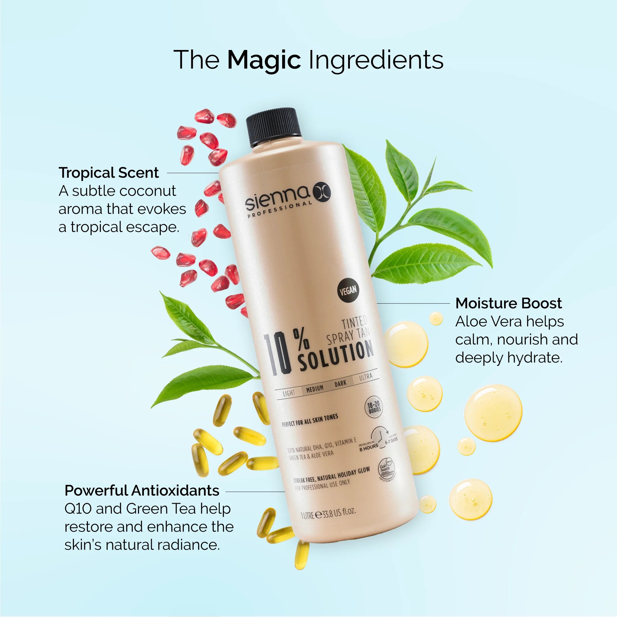 10% Tinted Spray Tan Solution