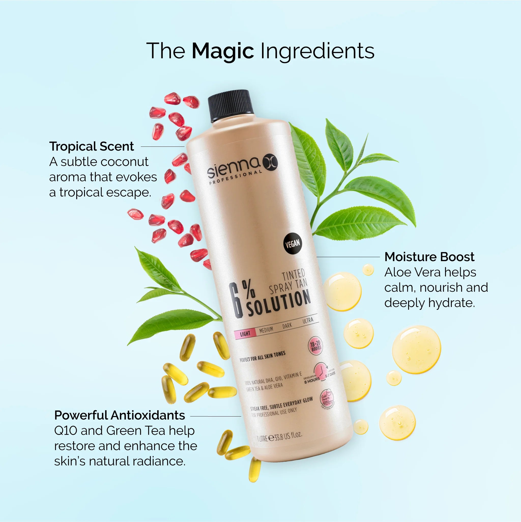 6% Tinted Spray Tan Solution