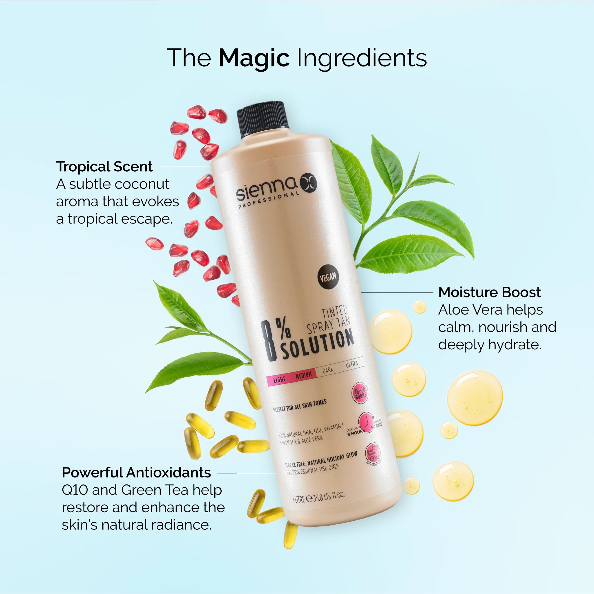 8% Tinted Spray Tan Solution