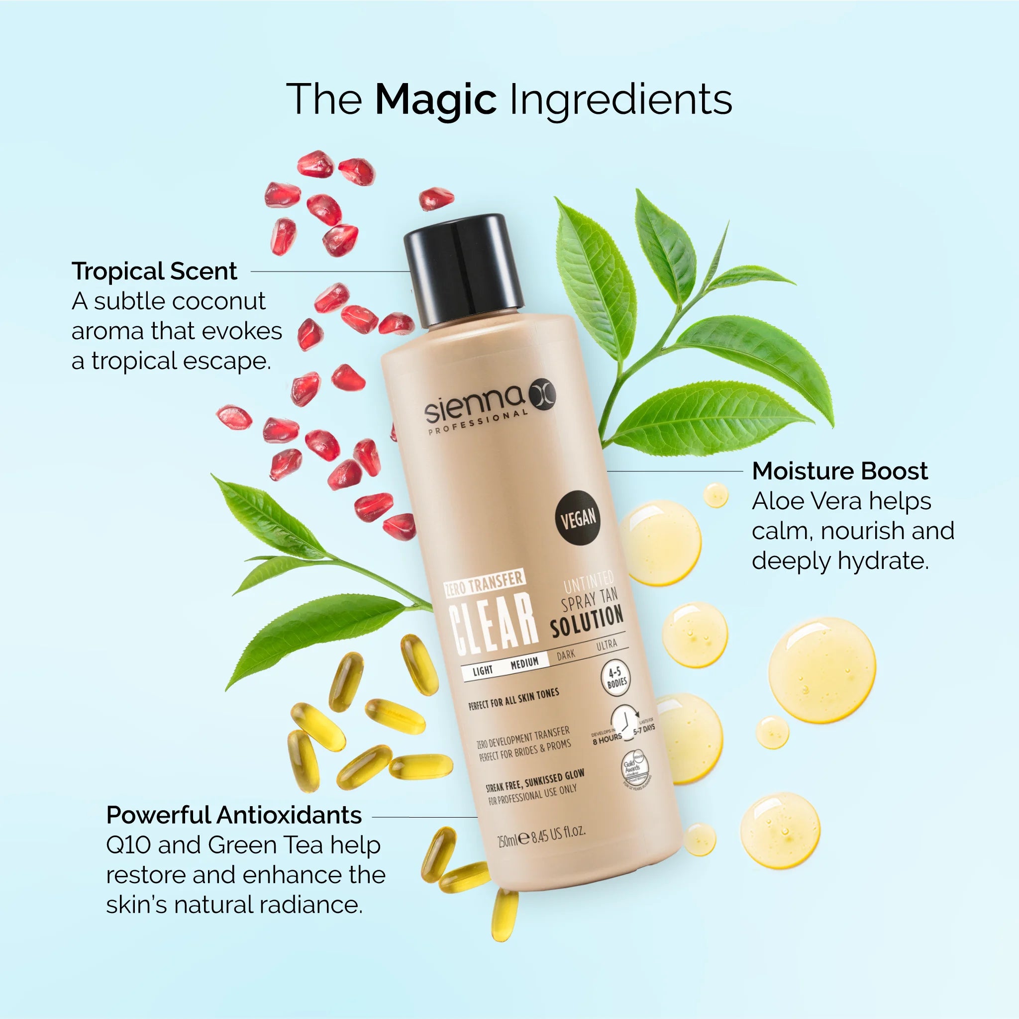 Clear Spray Tan Solution (250ML)