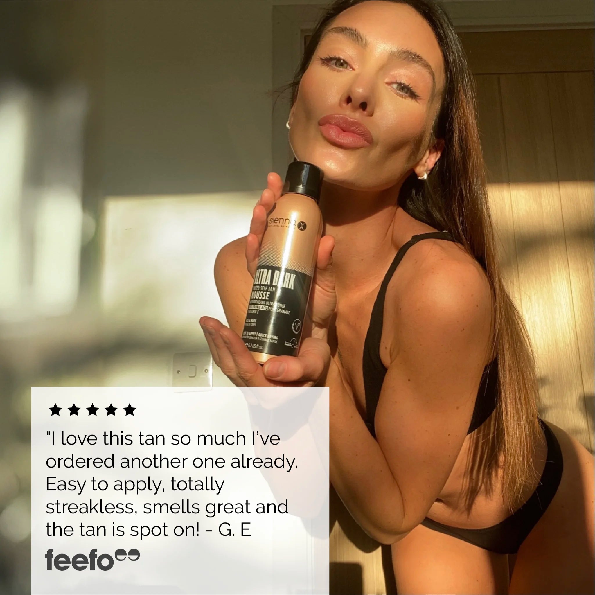 Sienna X Ultra Dark Tinted Self Tan Mousse Review