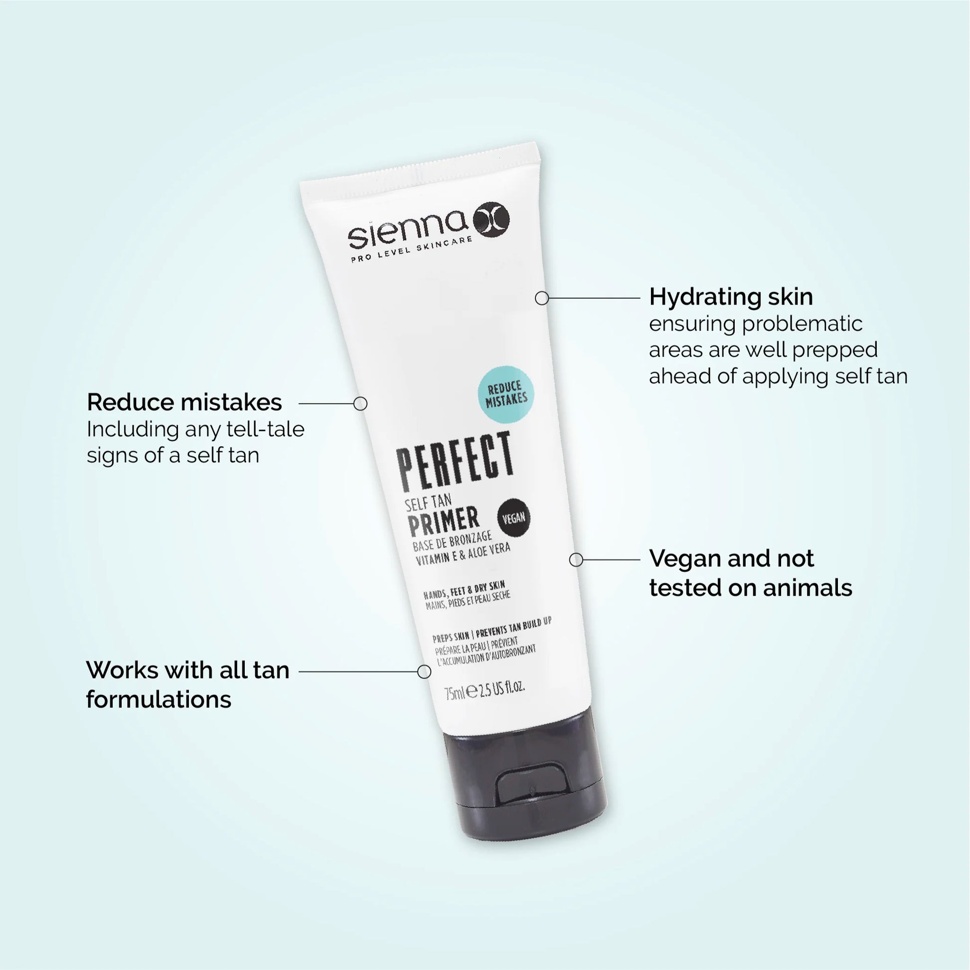 Sienna X Perfect Self Tan Primer USPs