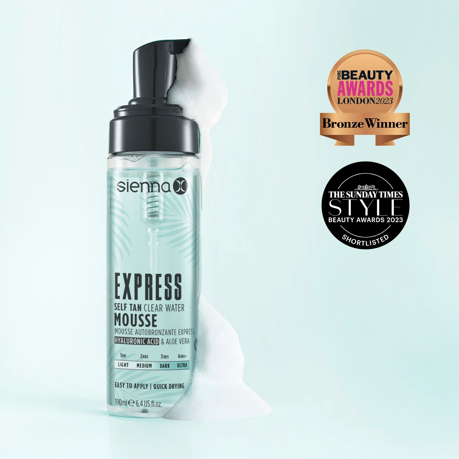 Sienna X Express Clear Self Tan Awards