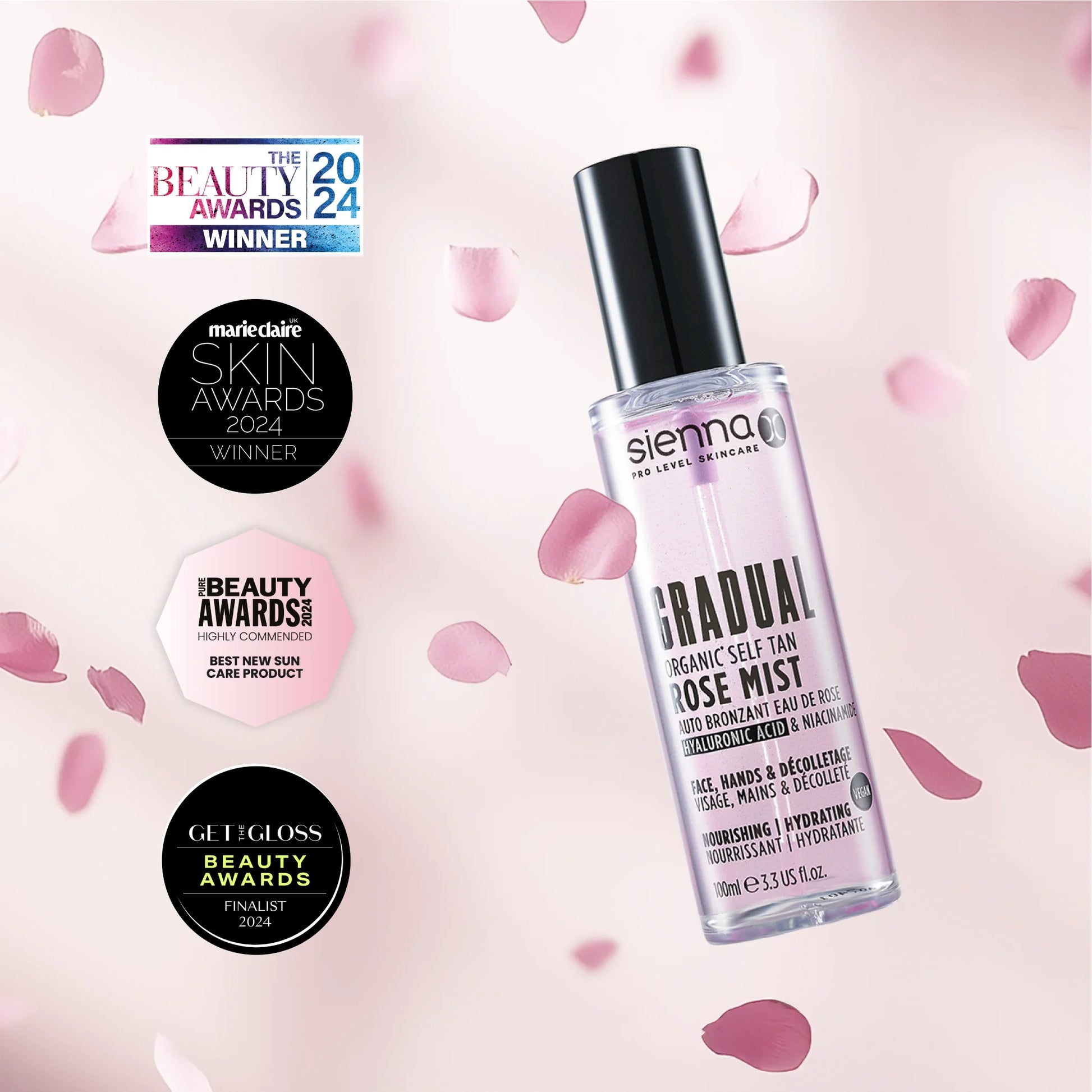 Award-Winning Sienna X Gradual Self Tan Rose Mist