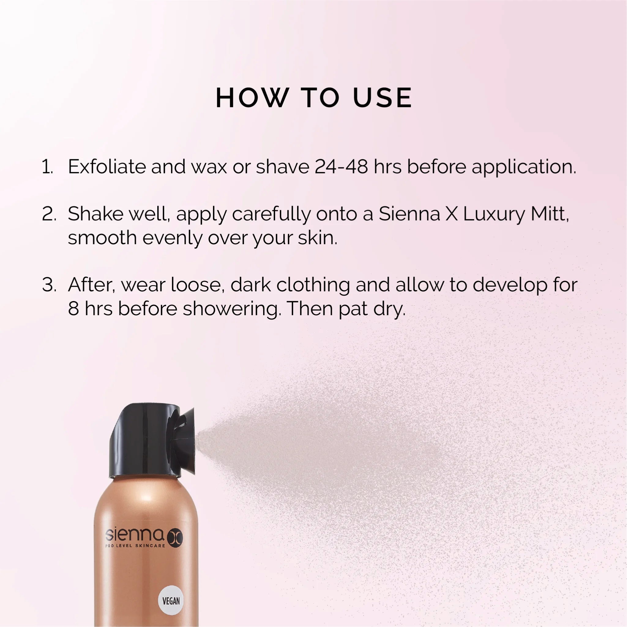Sienna X Self Tan Q10 Tinted Mist | How To Use