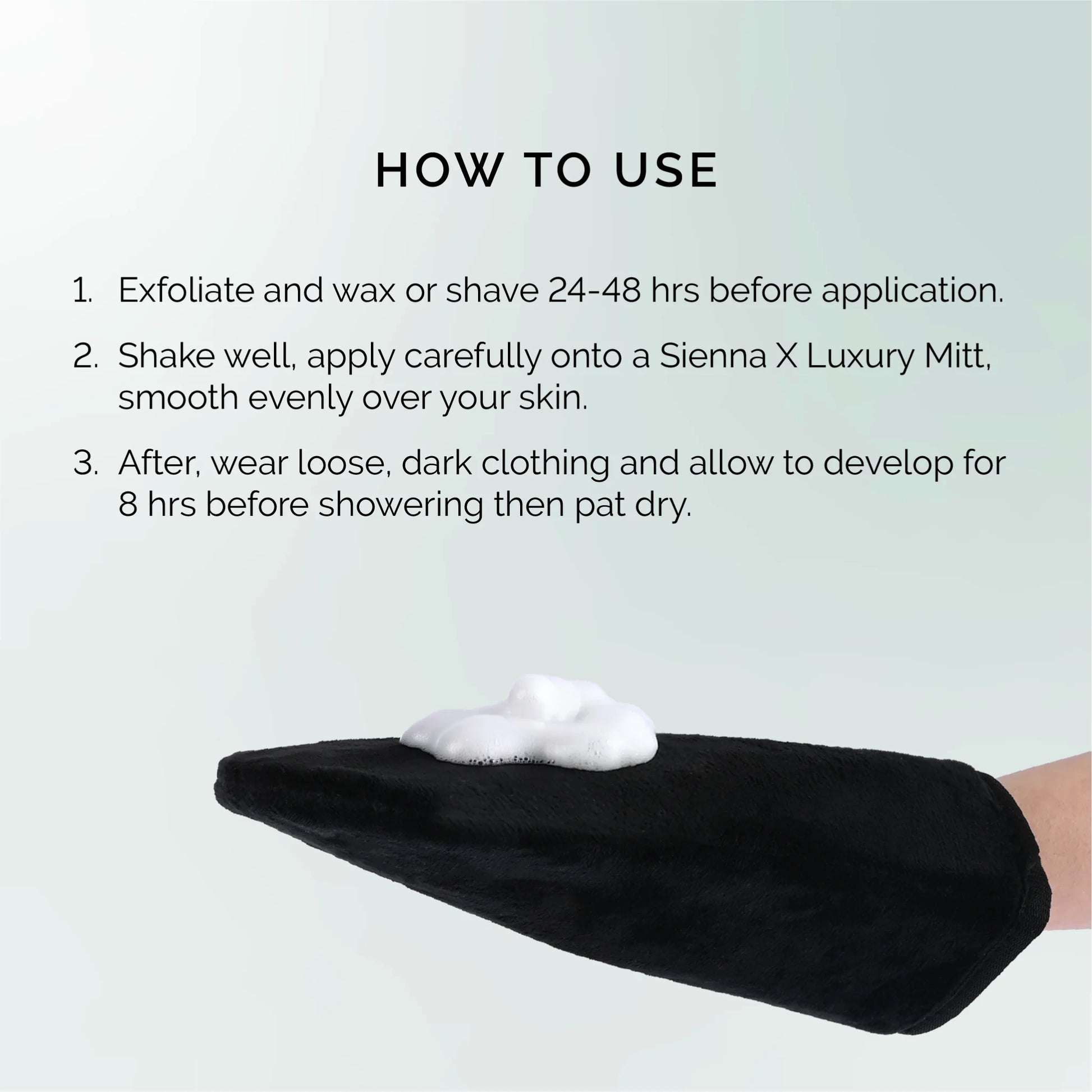 Sienna X Dark Clear Self Tan Water Mousse | How To Use