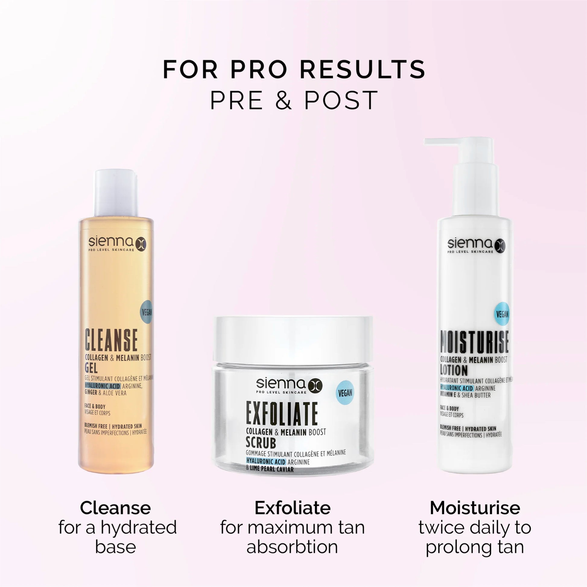 Sienna X Gradual Clear Tan