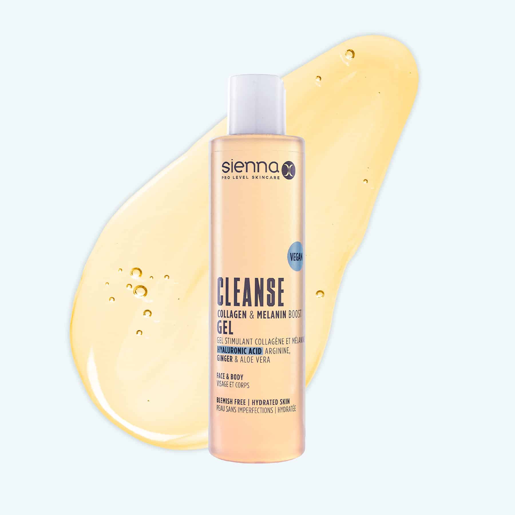 Bath and Body Cleanse Gel Product and Swatch