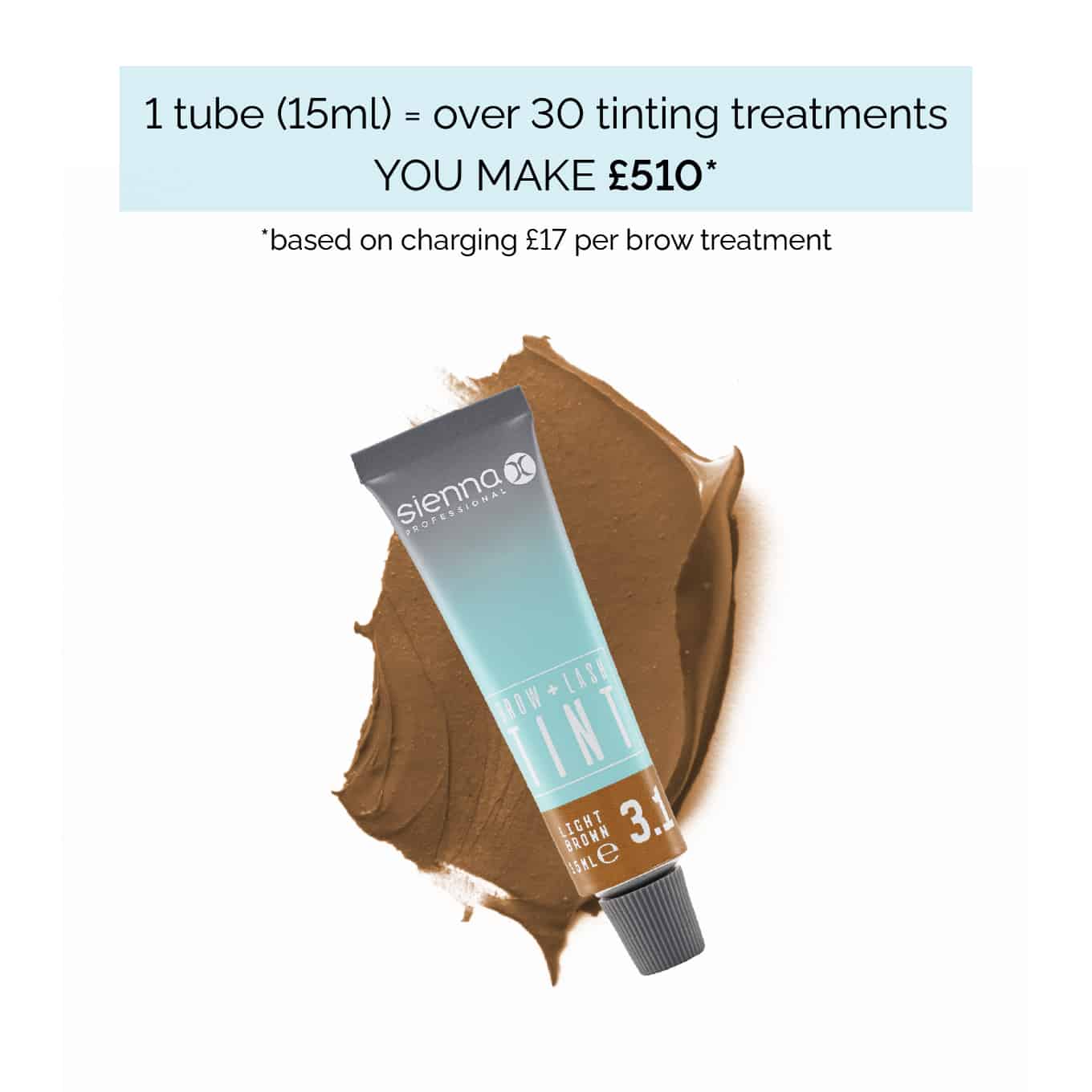 Brow and Lash Tint Return Light Brown .