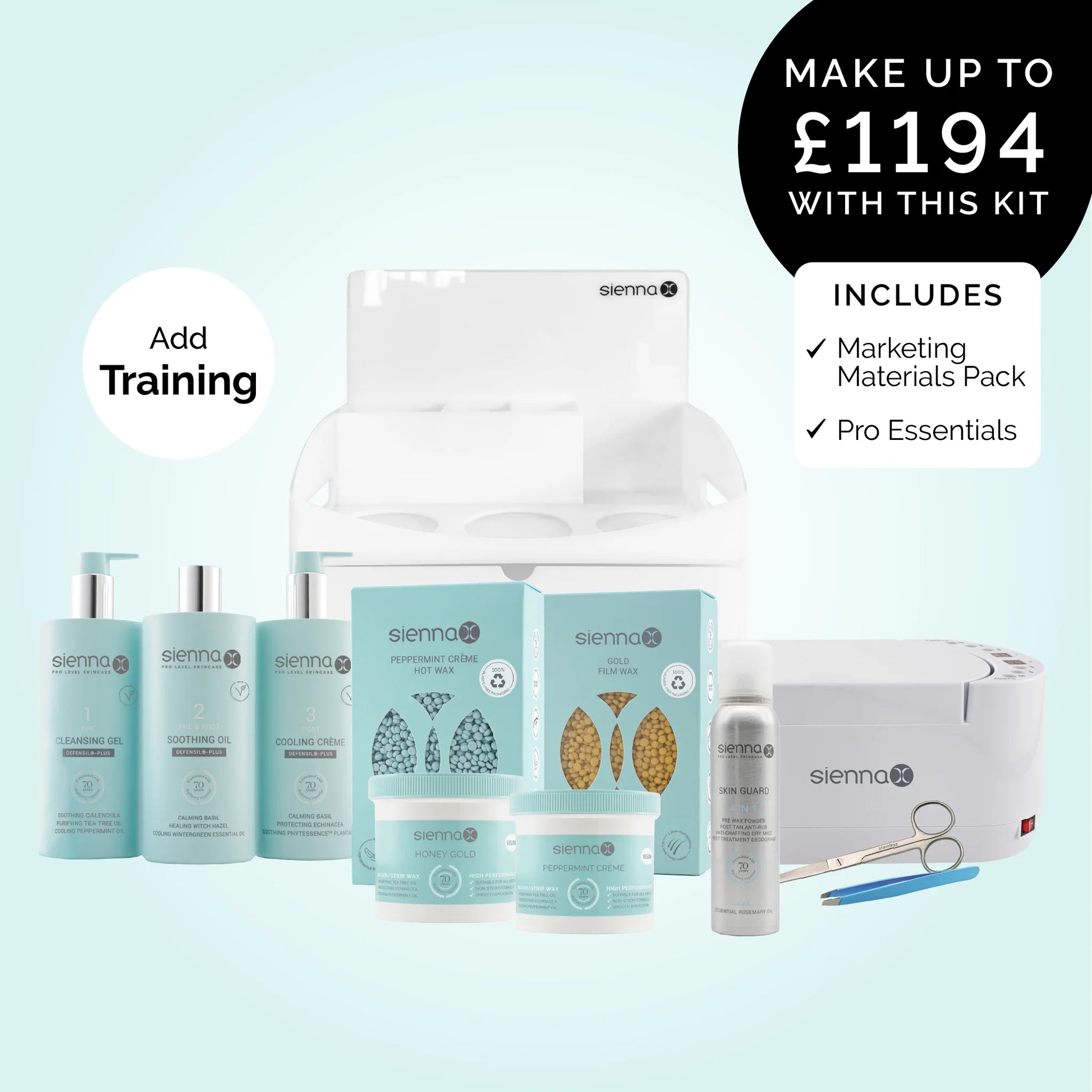 Sienna X Business Start Up Wax Kit