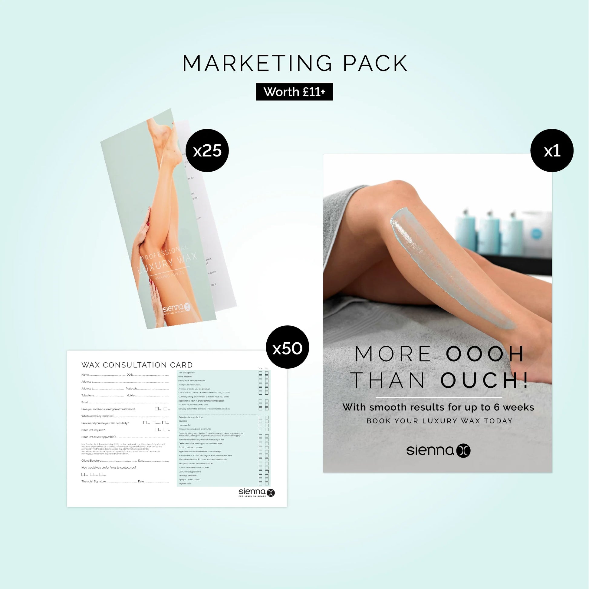 Business Start Up Wax Kit .. Marketing Pack