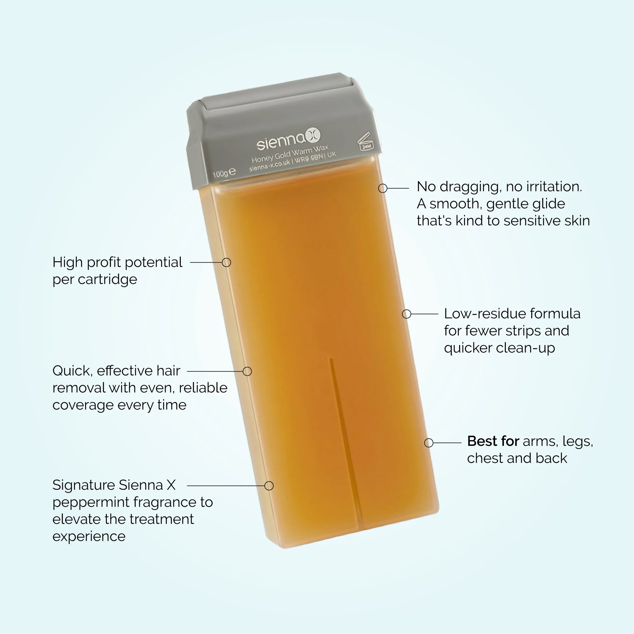 Honey Gold Warm Wax Roller Cartridge (100g)