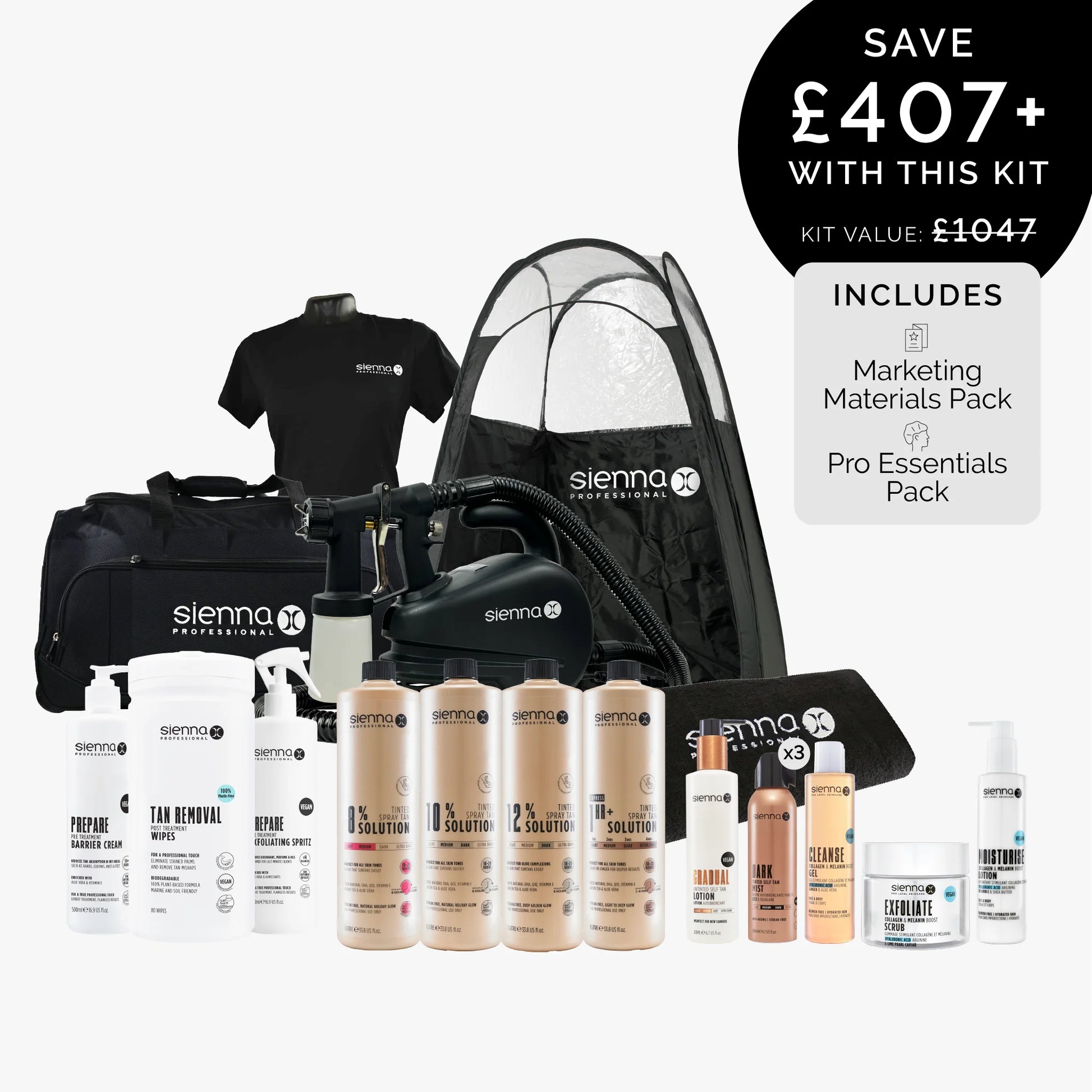 Gold Spray Tan Salon Kit TS Updated .. st