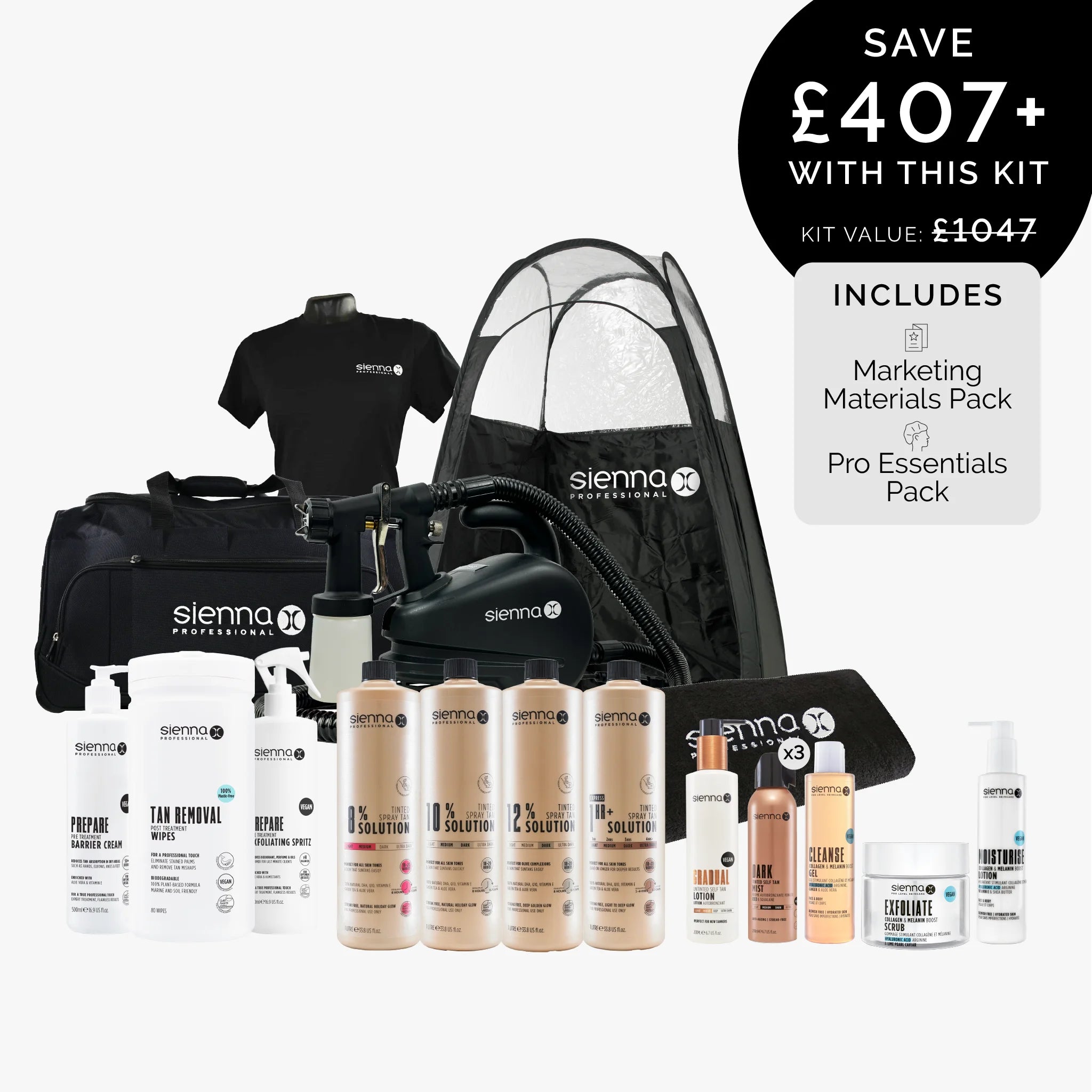 Gold Spray Tan Salon Kit TS Updated .. st