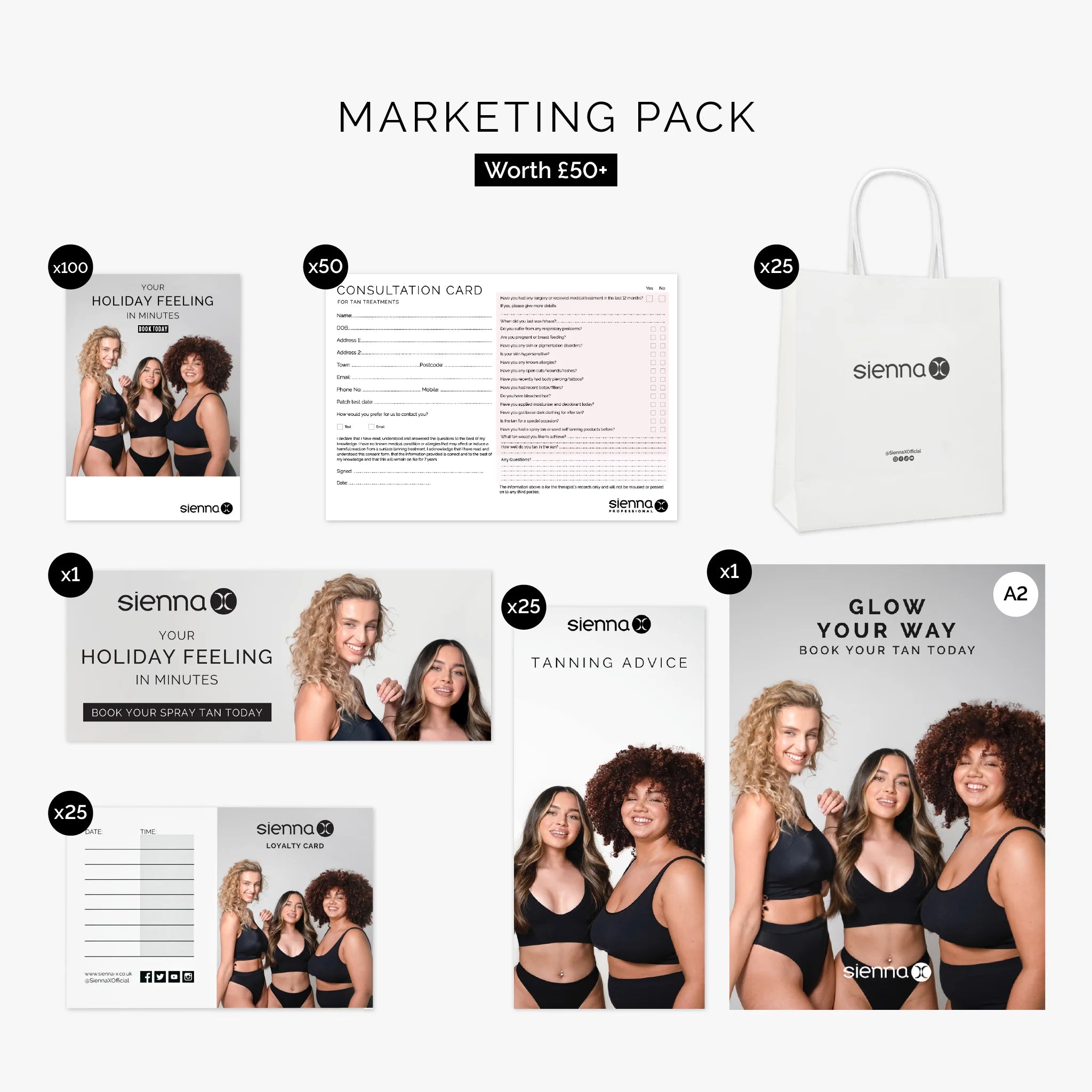 Gold Spray Tan Salon Kit Updated .. Marketing Pack