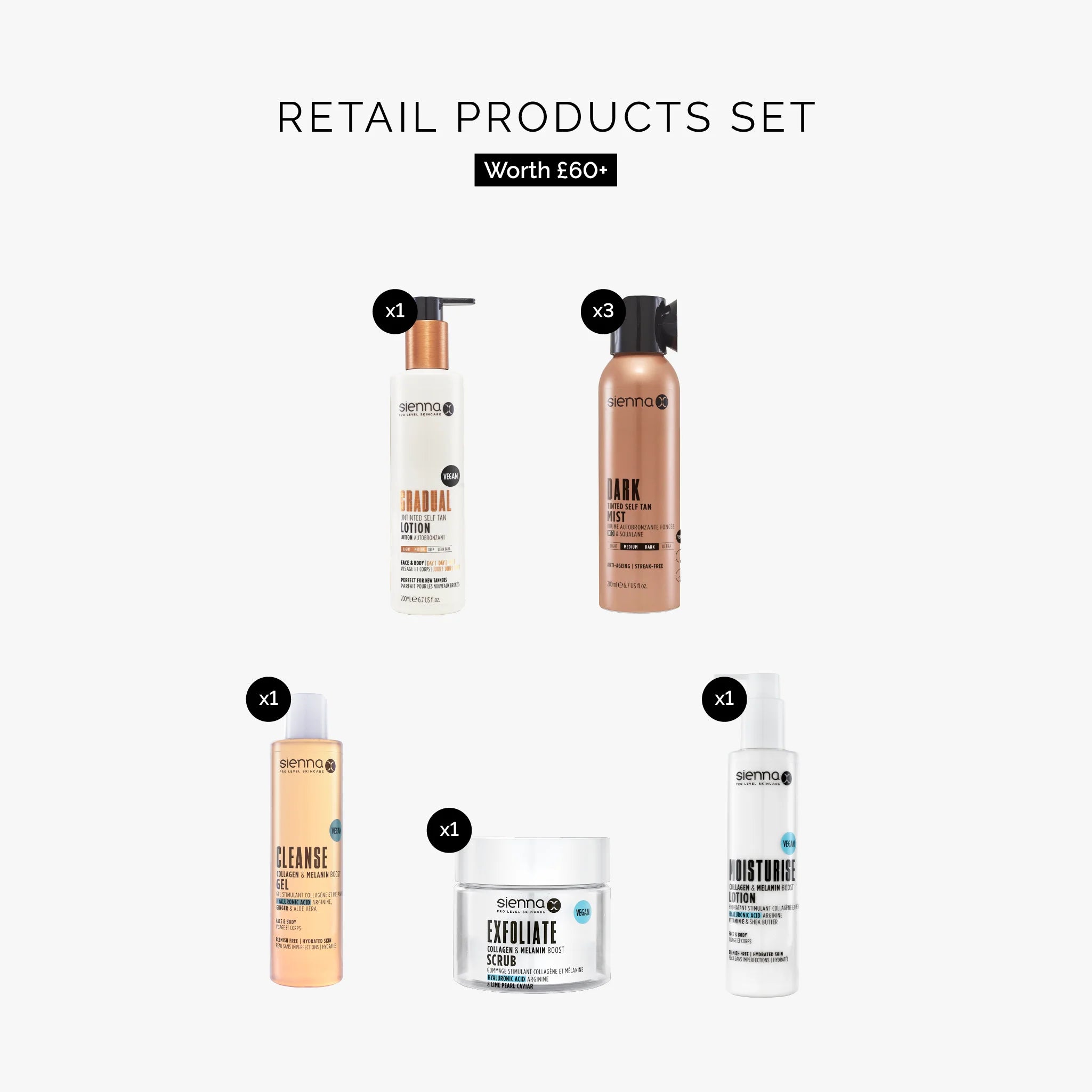 Gold Spray Tan Salon Kit Updated .. Retail Products Set