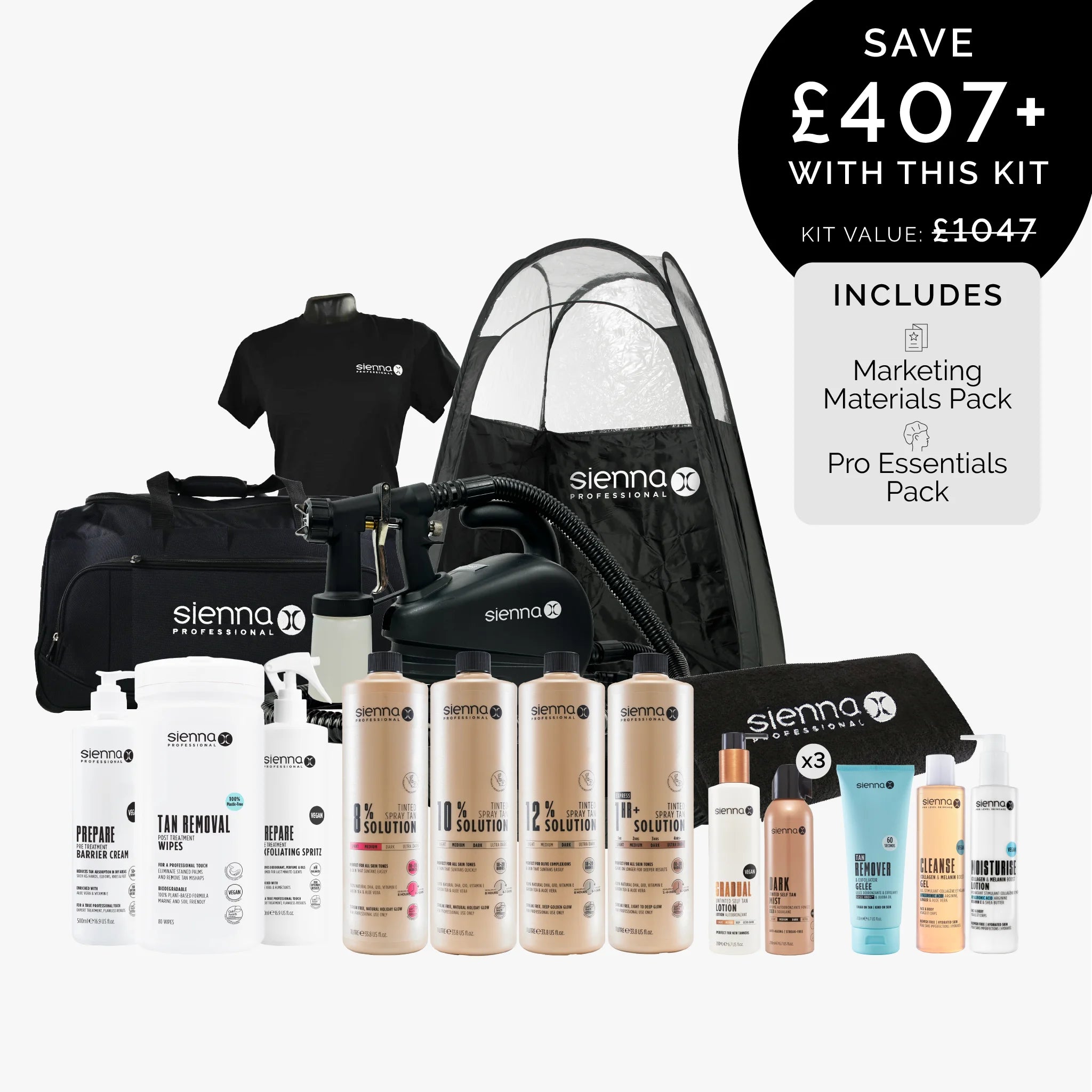 Gold Spray Tan Salon Kit