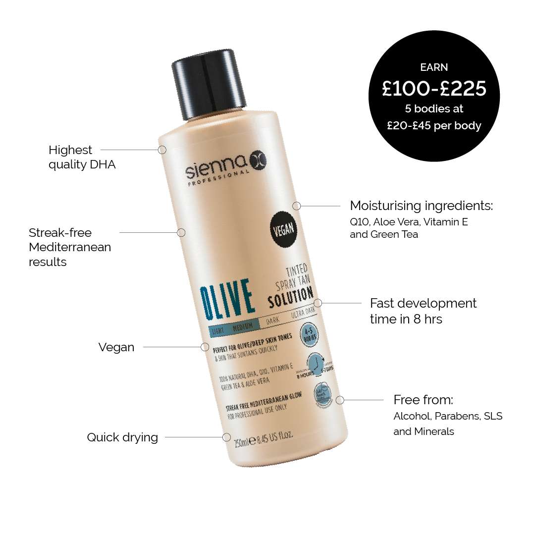 Olive L M Spray Tan Solution USPs