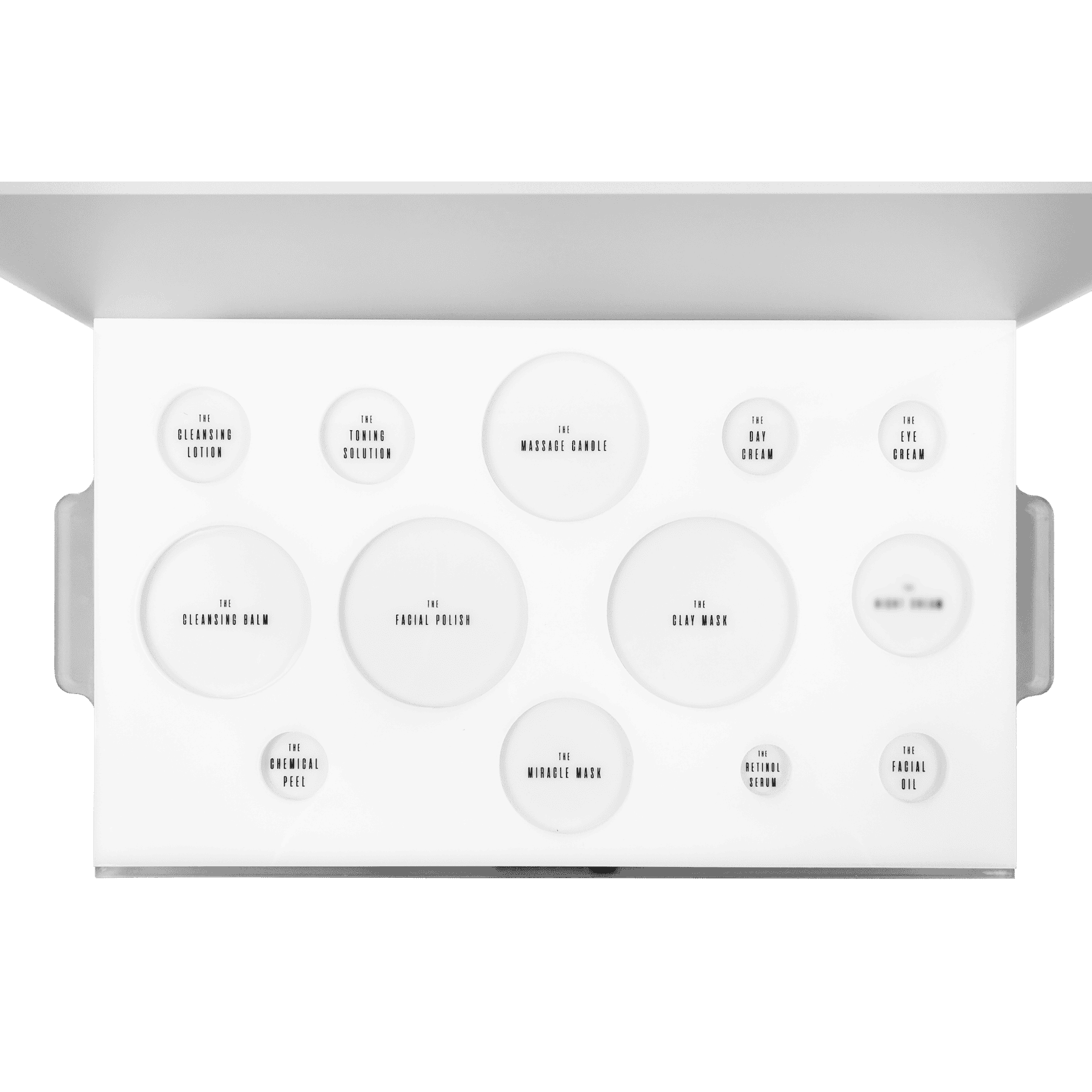 Professional Skincare Stand Aerial View