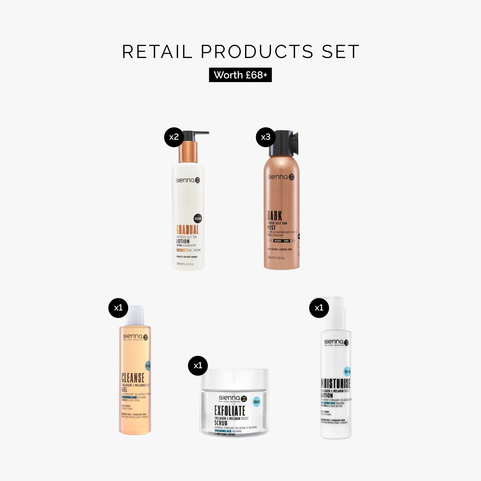 Salon Master Professional Spray Tan Kit Updated .. Retail Products Set