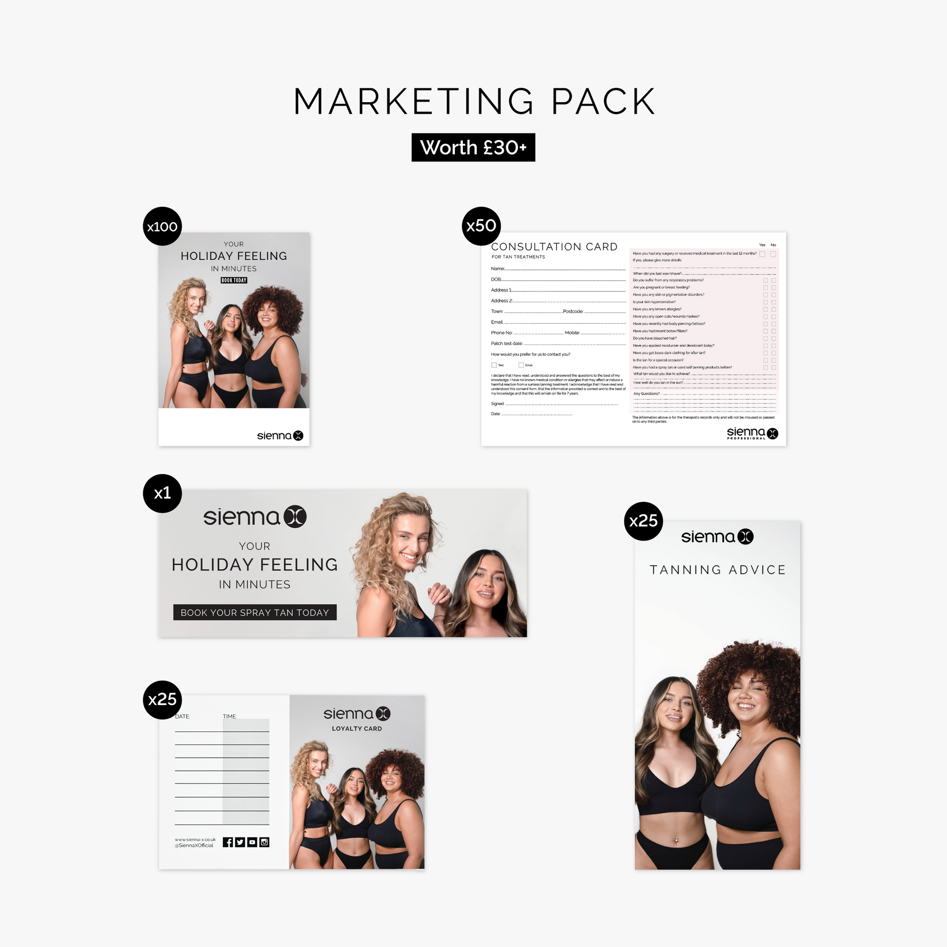 Silver Spray Tan Business Kit Updated .. Marketing Pack