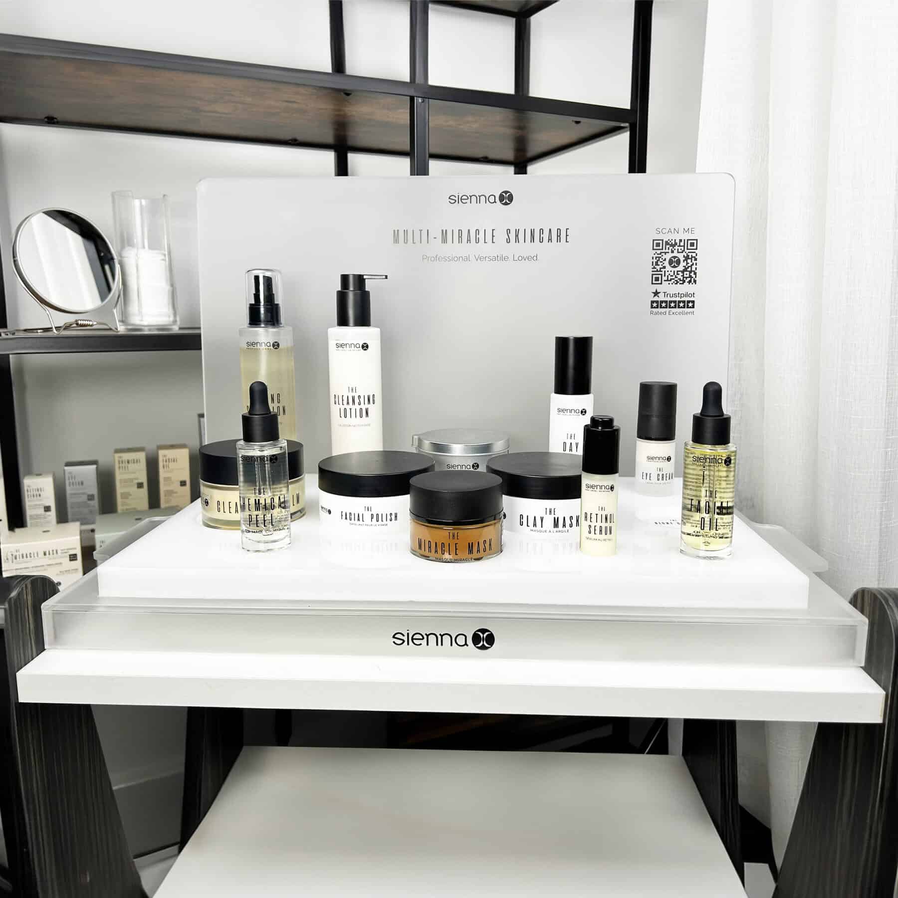 Skincare Stand Trolley Light Off