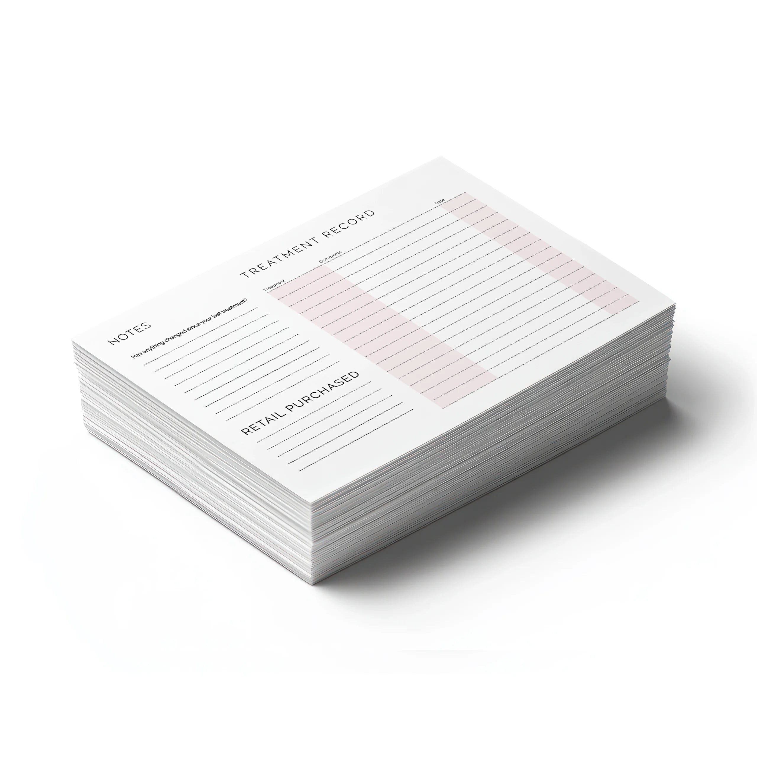 Tan Consultation Cards Stack Back