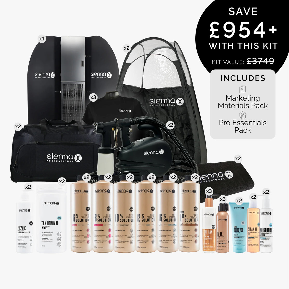 Ultimate Salon Professional Spray Tan Kit