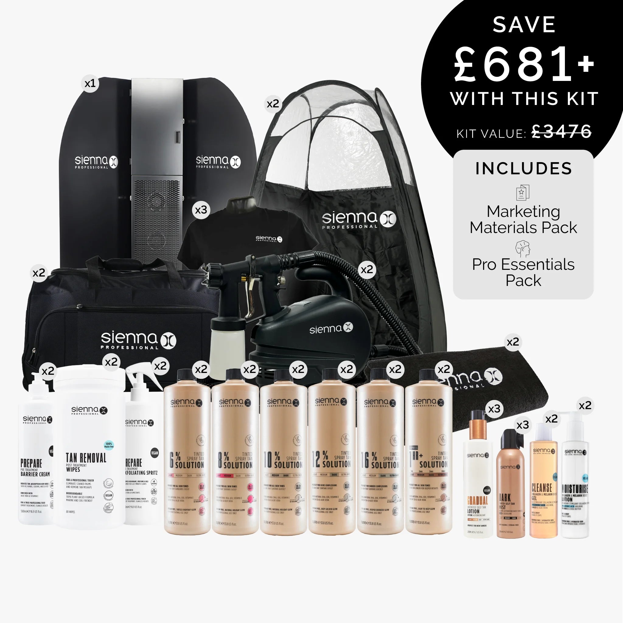 Ultimate Salon Professional Spray Tan Kit