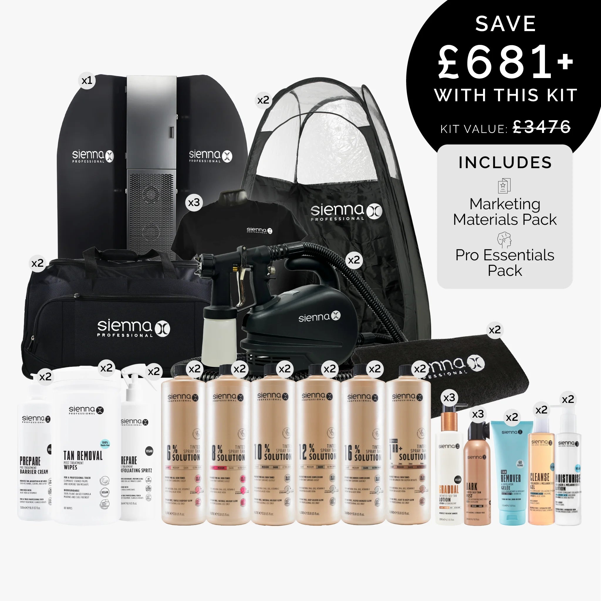 Ultimate Salon Professional Spray Tan Kit