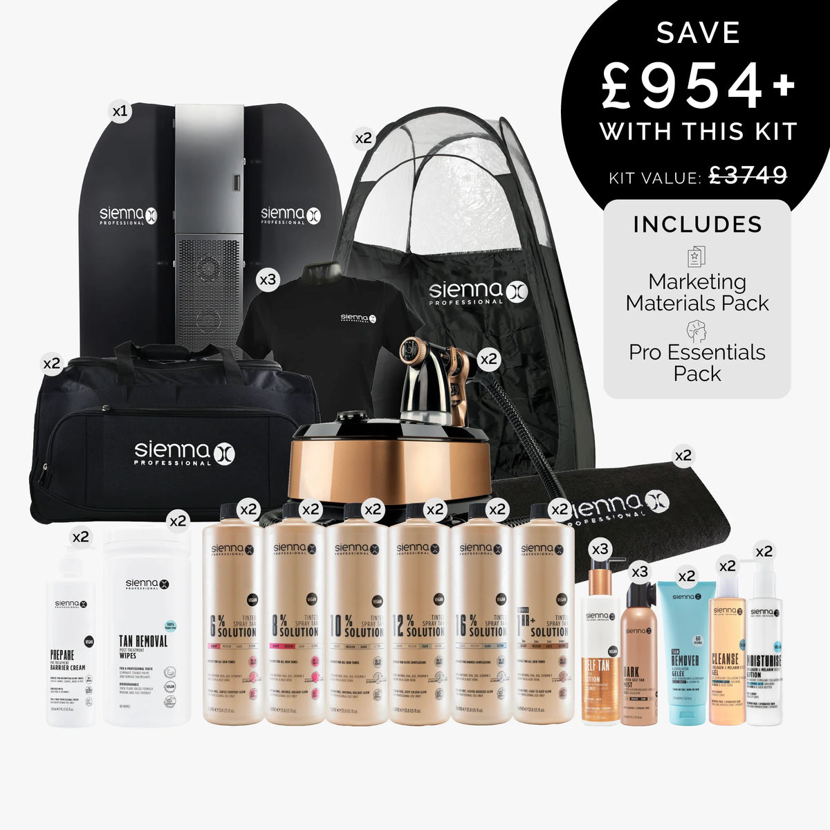 Ultimate Salon Professional Spray Tan Kit