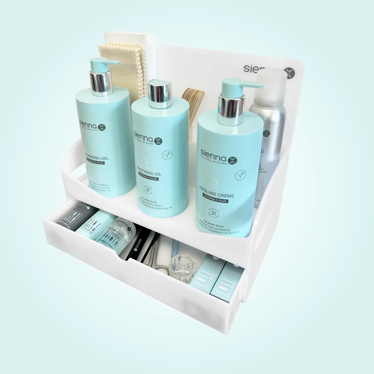 Wax Acryclic Stand Filled Blue