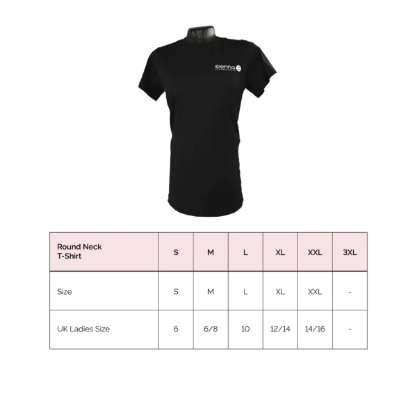 Round Neck T Shirt Sizes