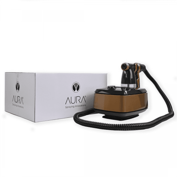 Aura Xena Spray Tan Machine Gun kit next to box 4
