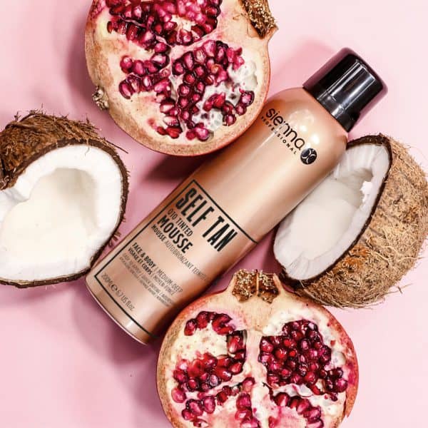 Self Tan Q10 Mousse Coconut and Pomegranate