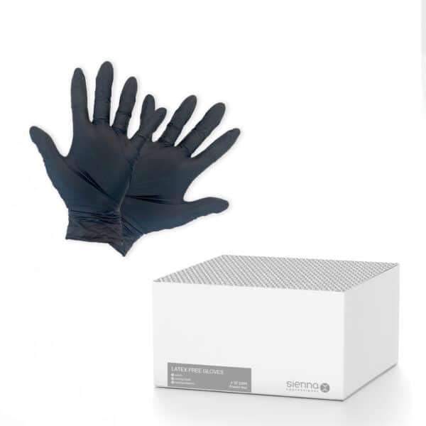 Disposable Black Gloves Box with product