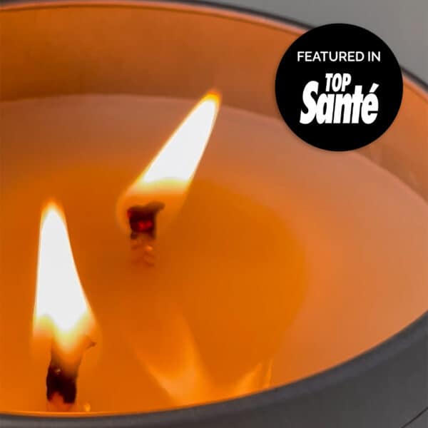 The Massage Candle Flame Close Up Top Santé x