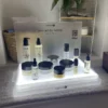 Skincare Stand Salon Setting LED Square